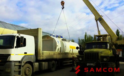 Транспортировка мобильной АЗС